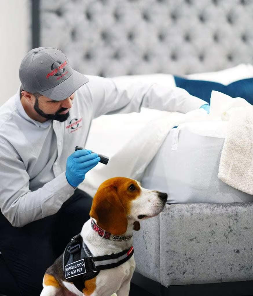 Chien détecteur de punaises de lit à Cergy
